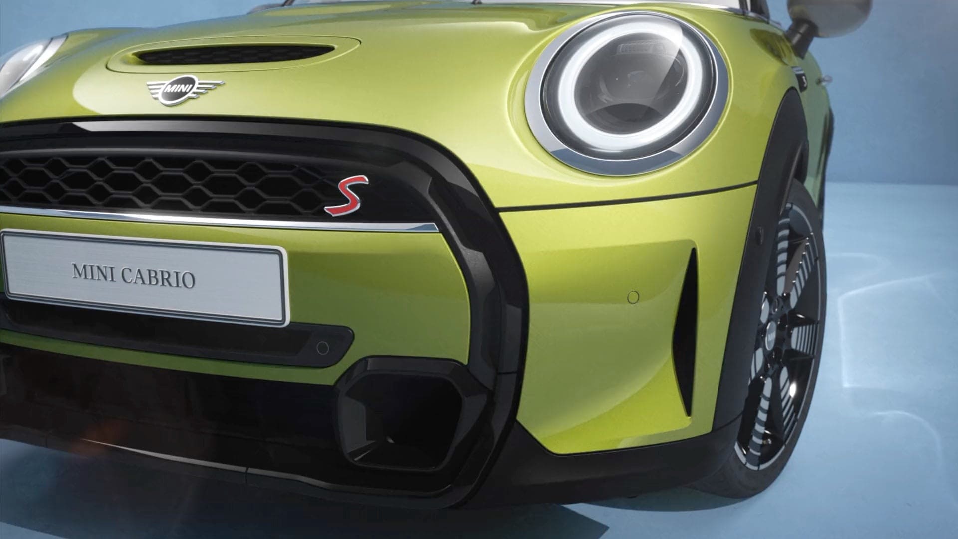 MINI Cabrio – aizmugures sānskats – Yellow krāsa