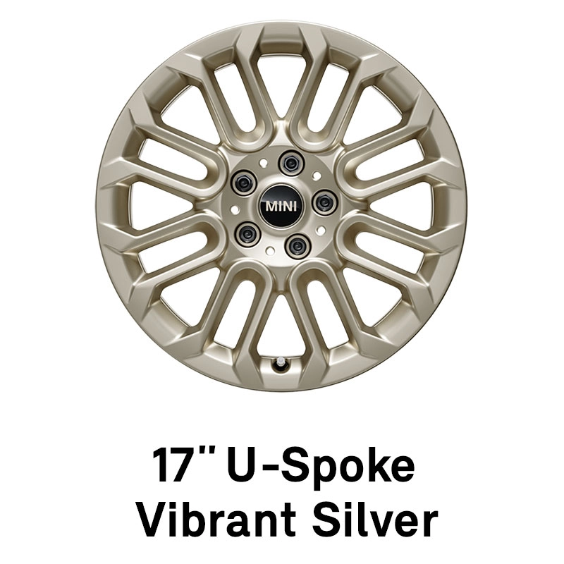 MINI – aprīkojums – 17 collu U-Spoke Vibrant Silver krāsā
