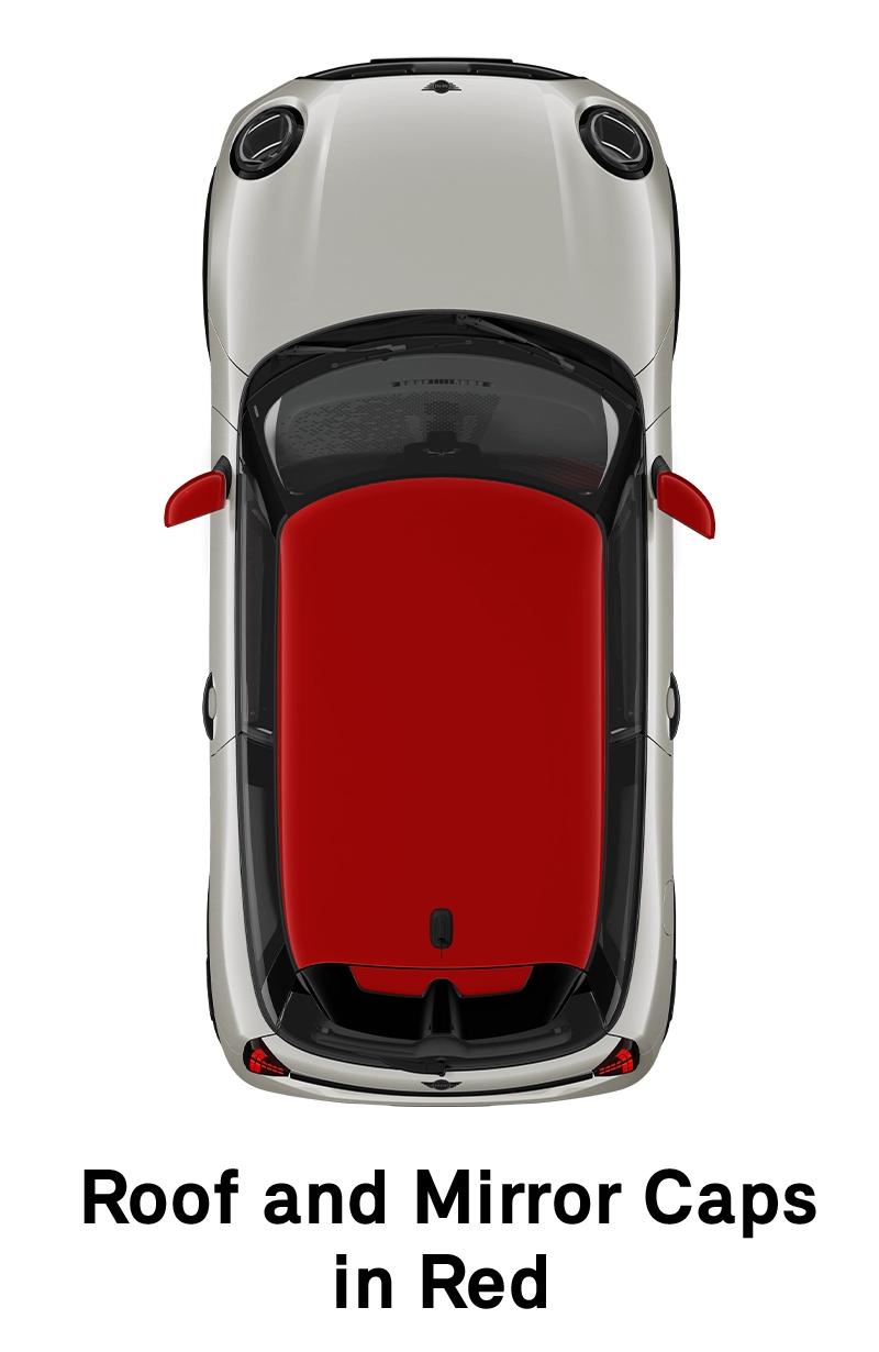  MINI – aprīkojums – jcw stils, jumts sarkanā krāsā
