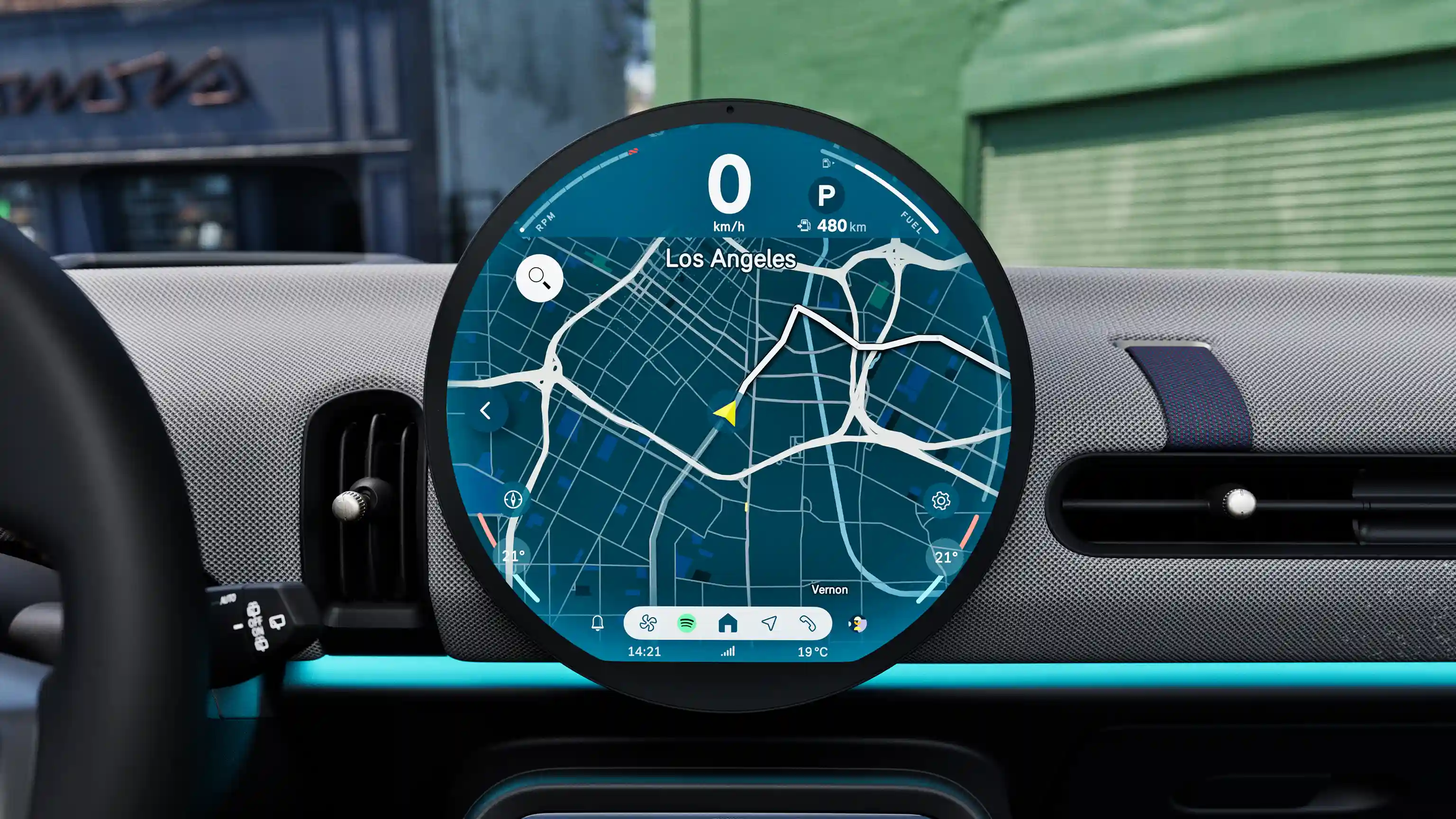 Piecdurvju MINI Cooper – displejs
