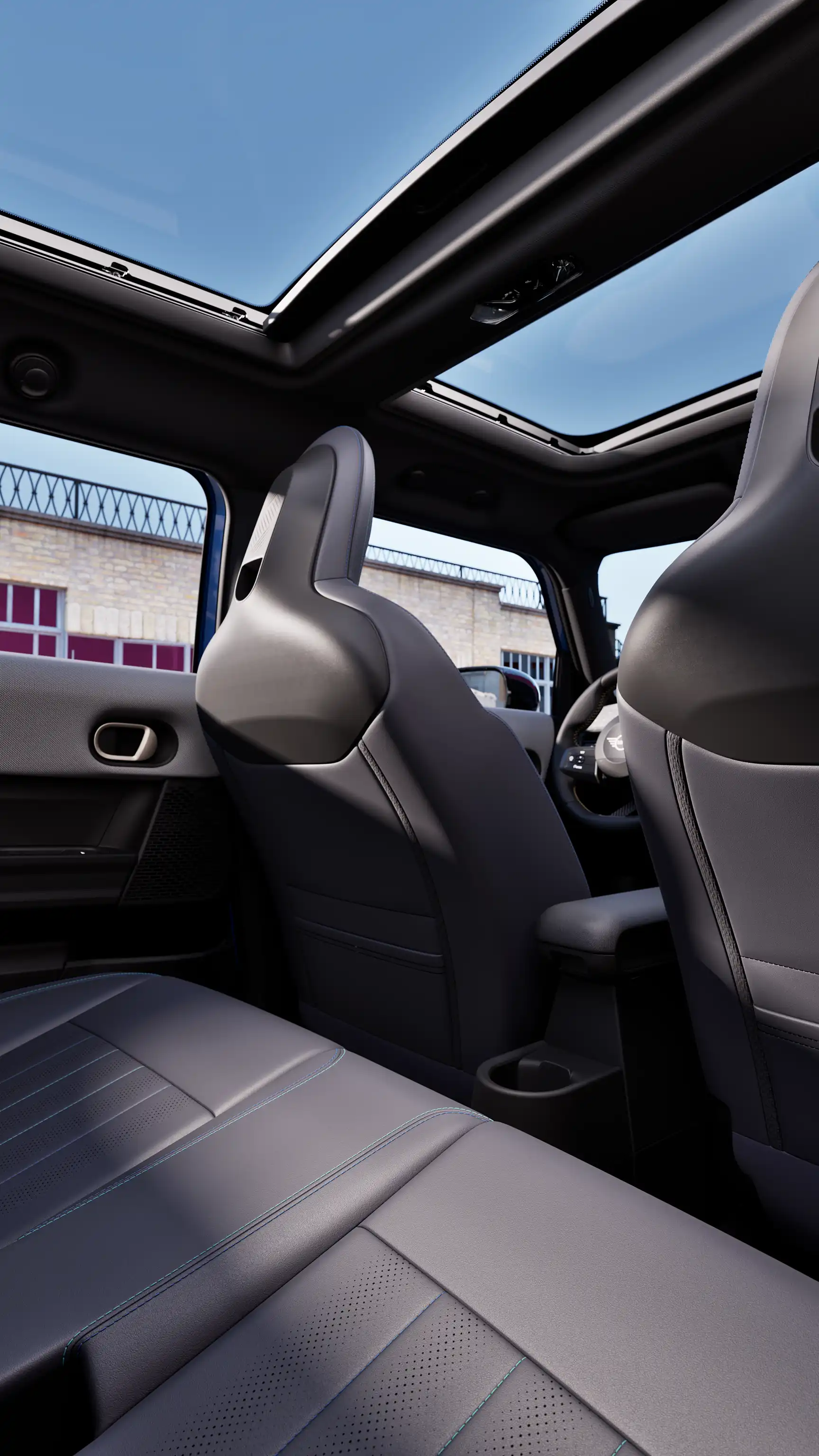 Piecdurvju MINI Cooper – panorāmas jumta lūka