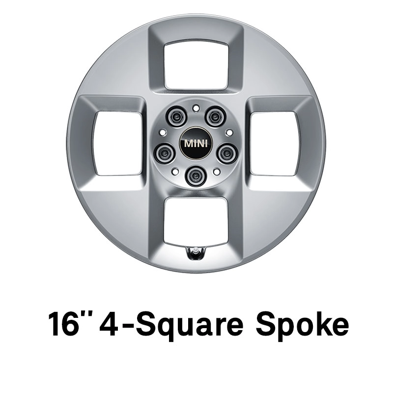 MINI – aprīkojums – 16 collu 4-Square Spoke