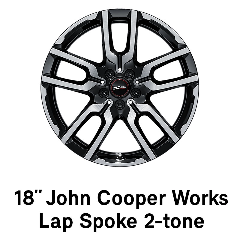 MINI – aprīkojums – 18 collu JCW Lap Spoke divtoņu diski