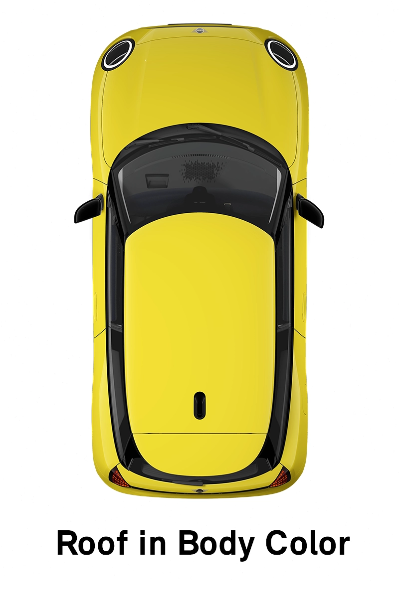 MINI jumts: Jumts un spoguļu korpusi virsbūves krāsā