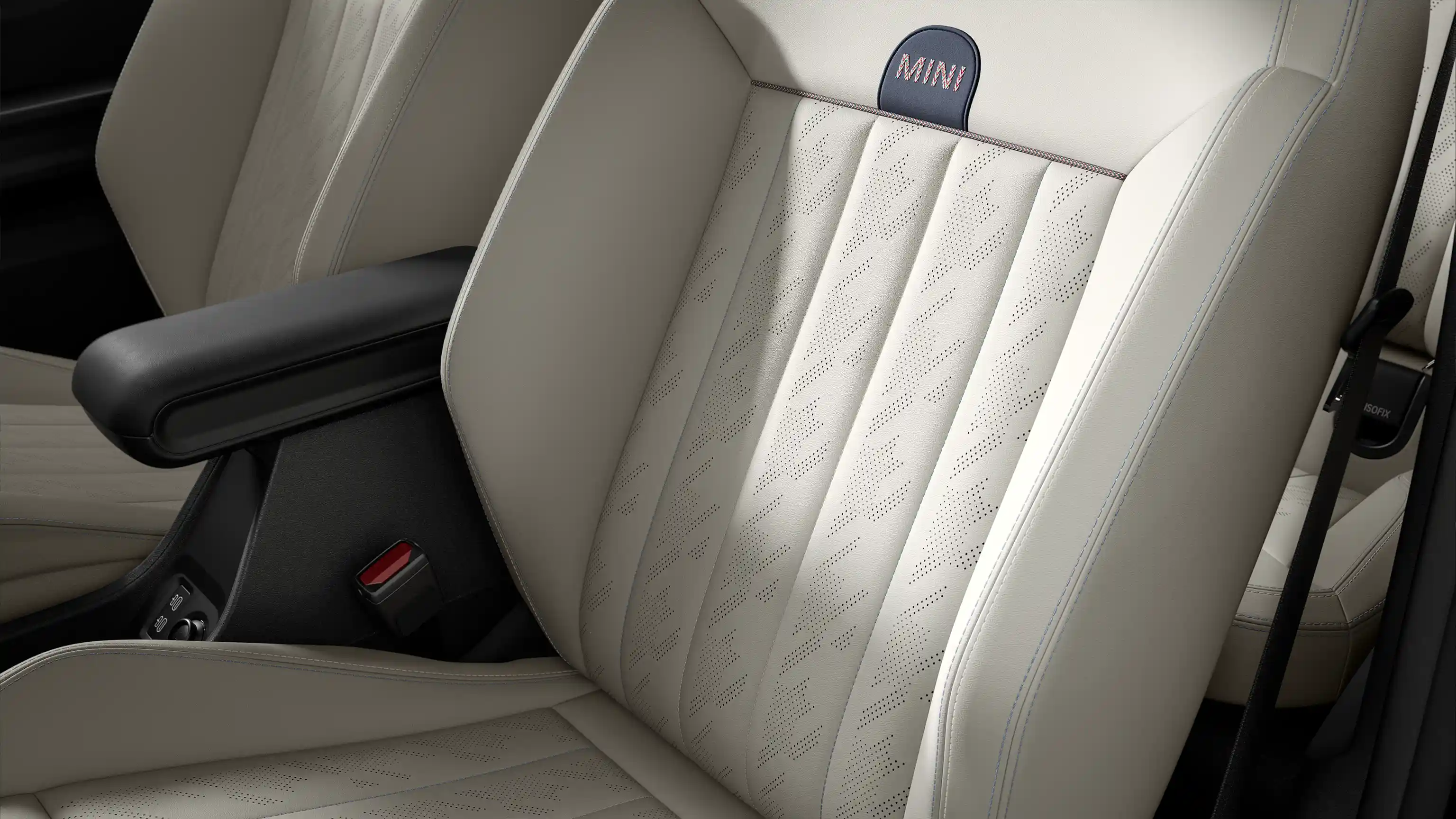 MINI Cooper Convertible Favoured Style skats ar sēdekļiem bēšā Vescin apdarē