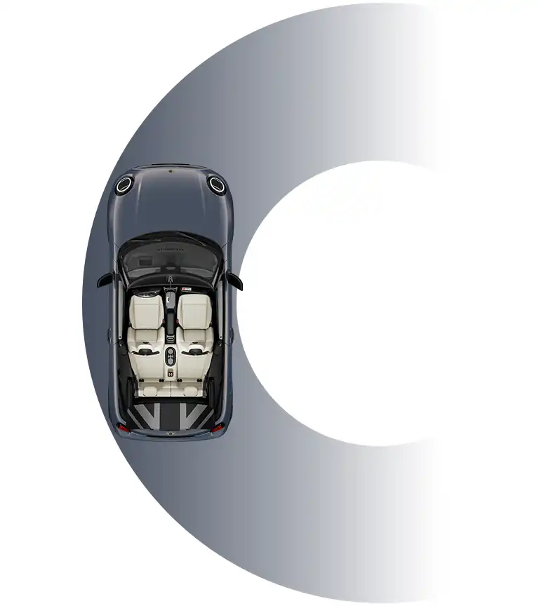 MINI Cooper Convertible – apgriešanās rādiuss