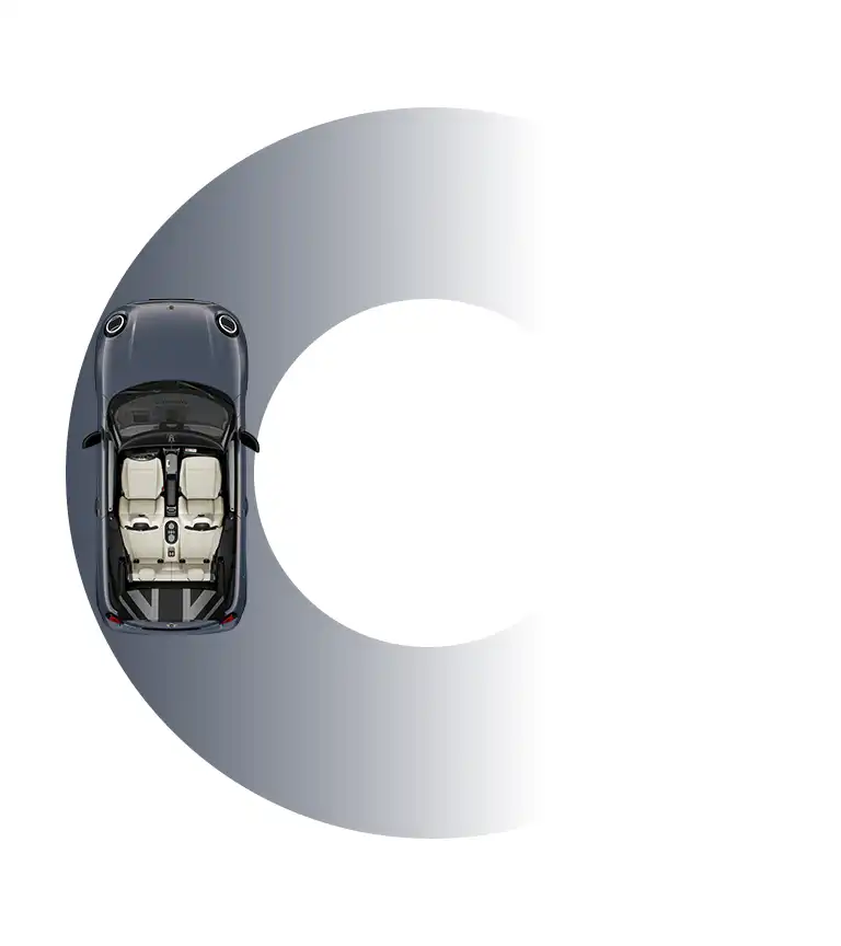MINI Cooper Convertible – apgriešanās rādiuss