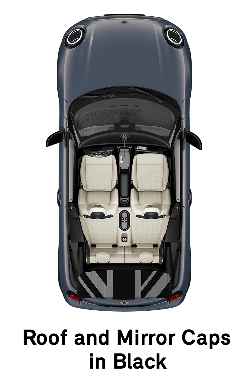 MINI jumts: Jumts un spoguļu korpusi melnā krāsā