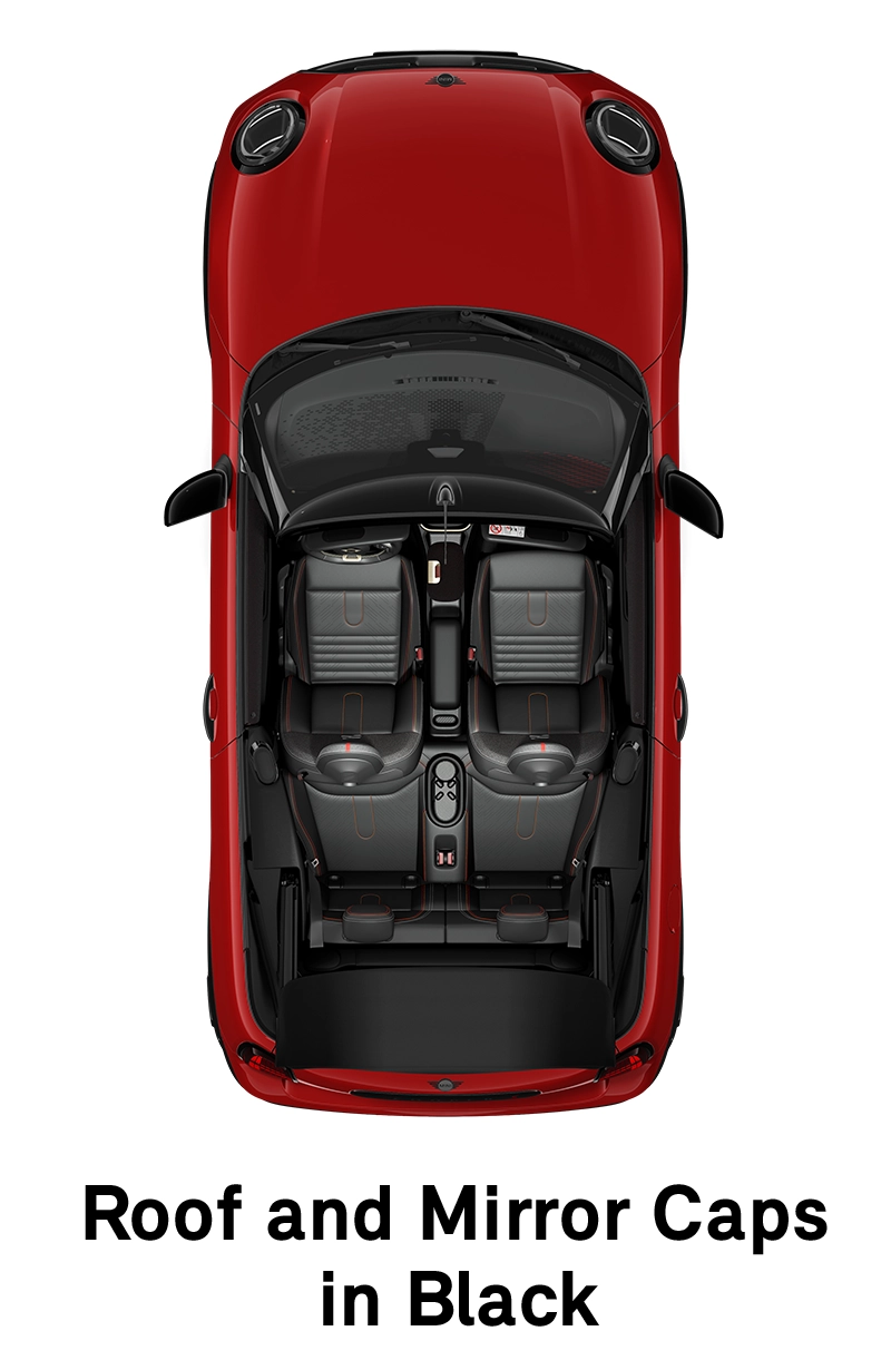 MINI jumts: Jumts un spoguļu korpusi melnā krāsā