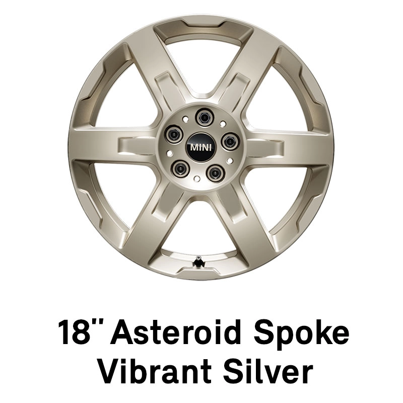 MINI diski: 18 collu Asteroid Spoke Vibrant Silver