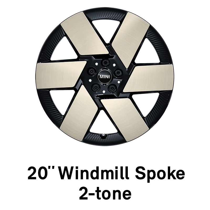 MINI diski: 20 collu Windmill Spoke 2-tone