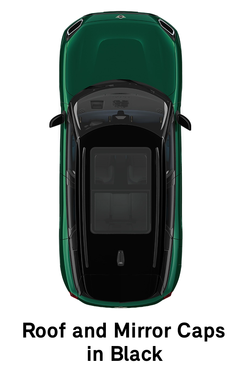 MINI jumts: Jumts un spoguļu korpusi melnā krāsā