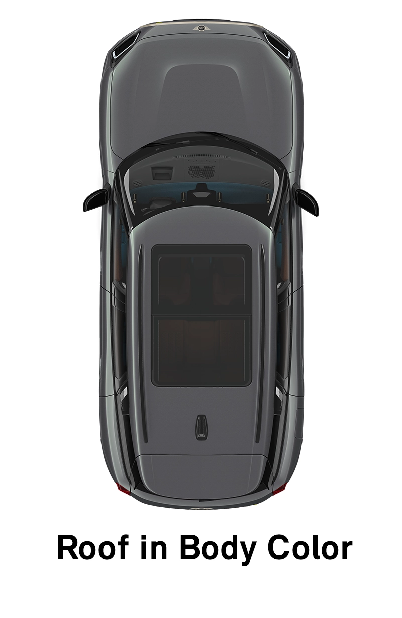 MINI jumts: Jumts un spoguļu korpusi virsbūves krāsā