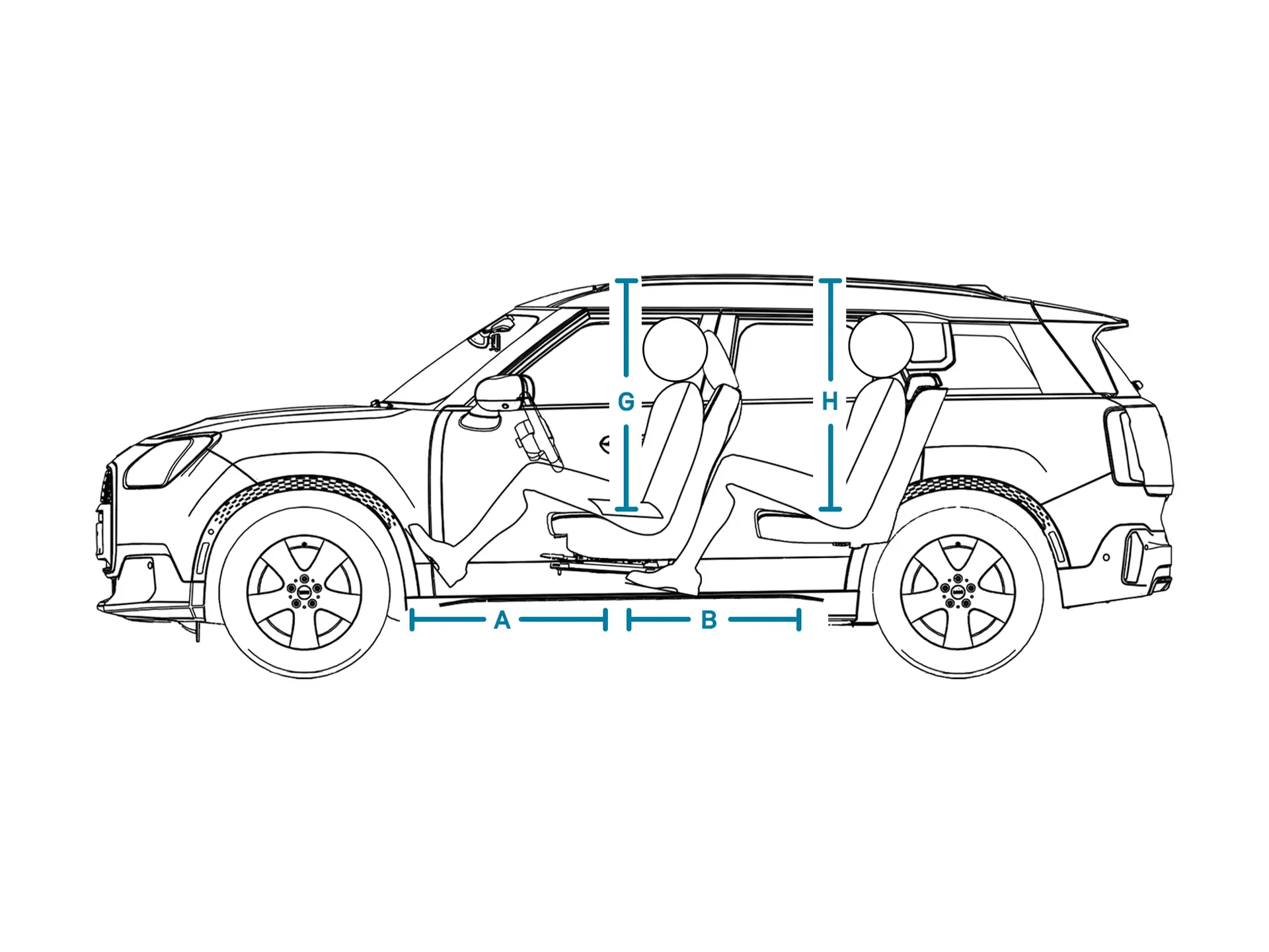 Pilnībā elektriskais MINI Countryman – izmēri, salons, sāni