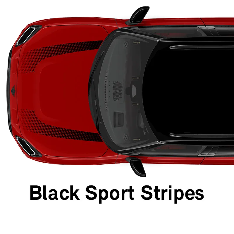  MINI – aprīkojums – jcw stils, melnas sporta svītras