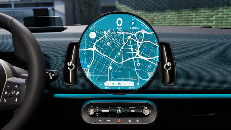 MINI Countryman – salons – oled displejs ar karti