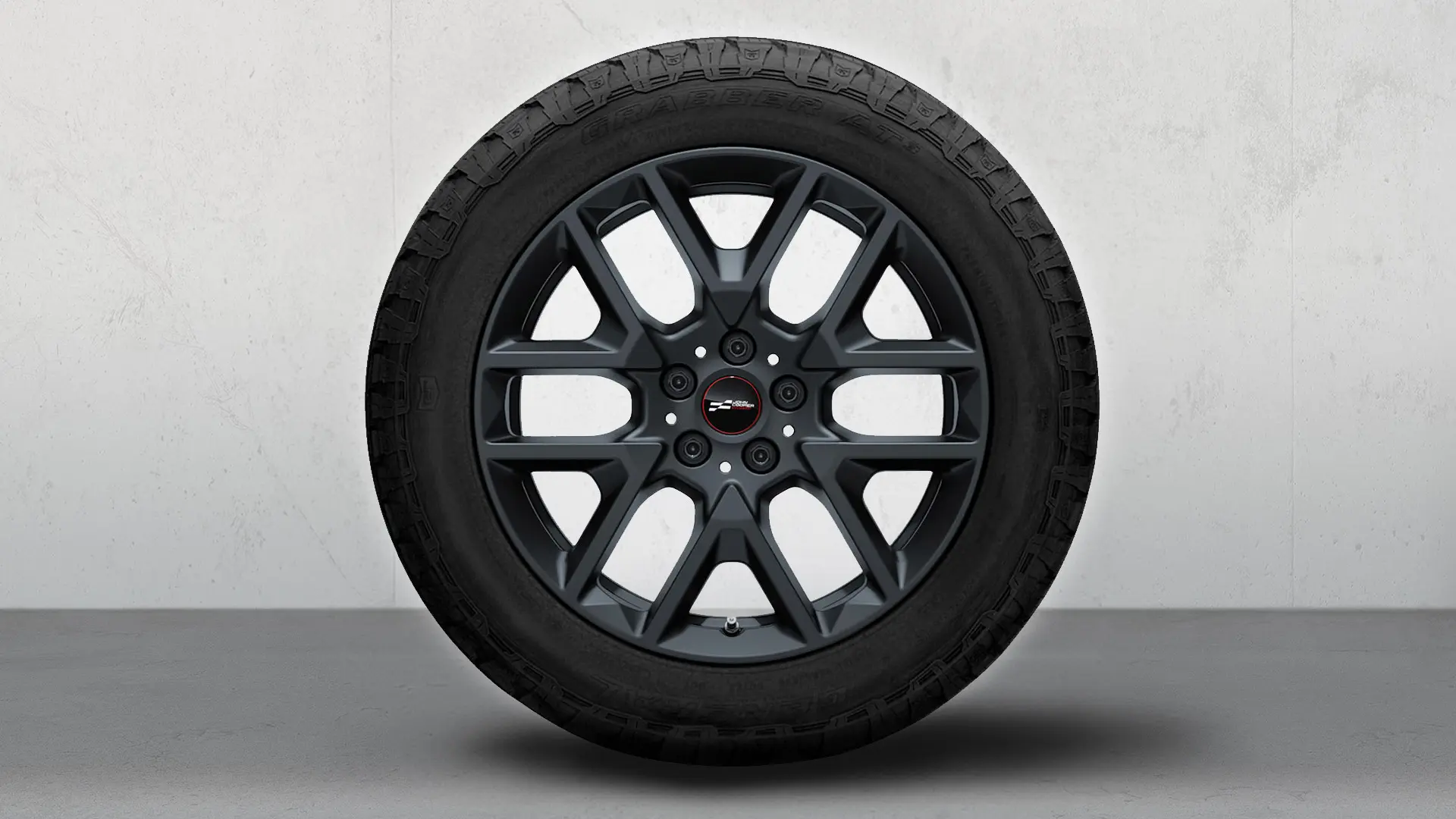 18 collu JCW vieglmetāla lietie diski, Y-Spoke, 945, Frozen Midnight Grey krāsā. 