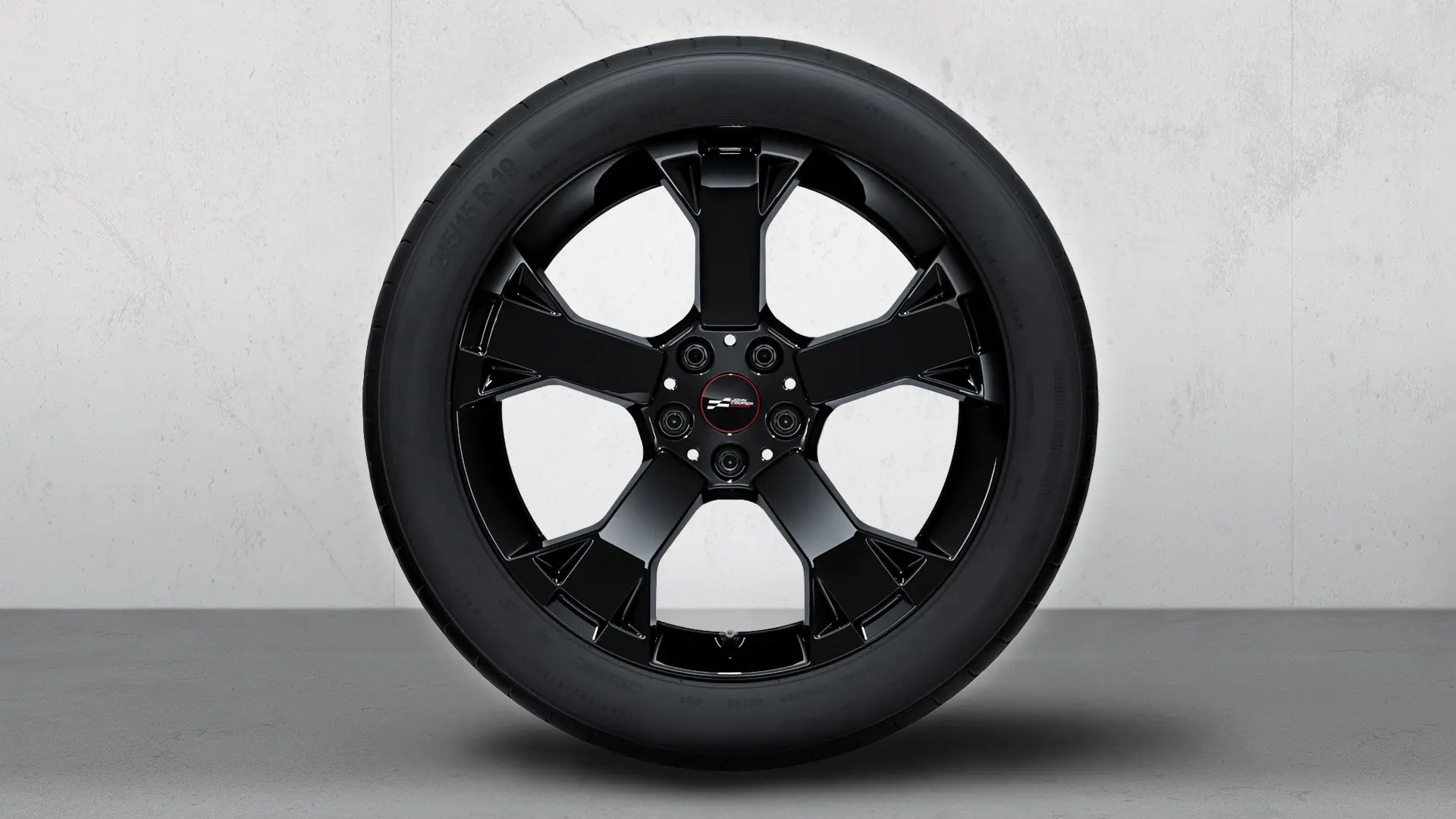 19 collu JCW diski, Runway spoke, 948, Jet Black Uni krāsā, pilns vasaras riteņu komplekts