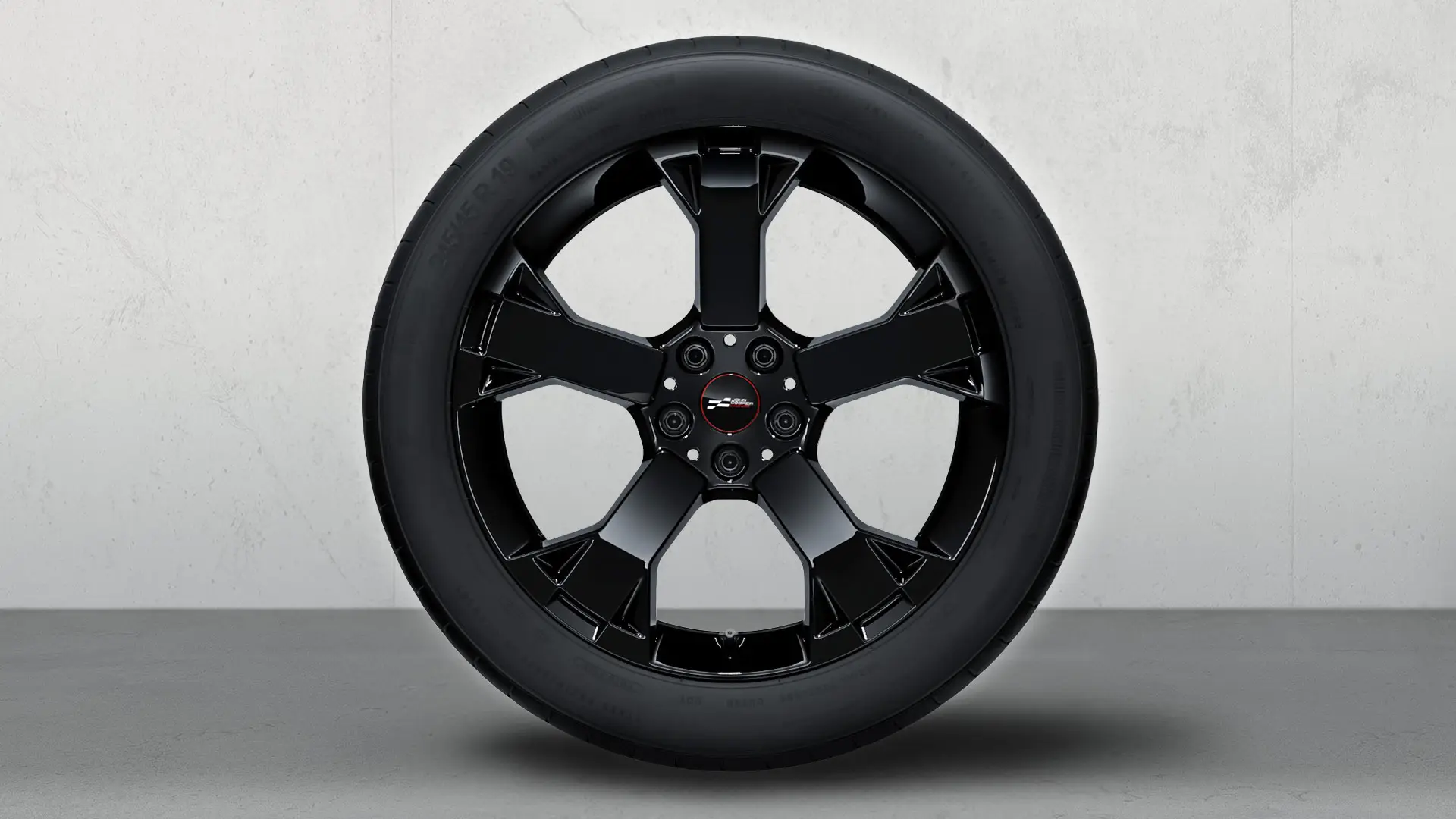 19 collu JCW diski, Runway spoke, 948, Jet Black Uni krāsā, pilns vasaras riteņu komplekts