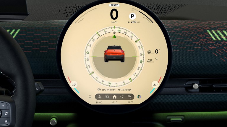 Pilnībā elektriskais MINI Aceman – digitāla pieredze – 8. režīms