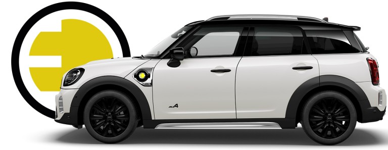 MINI PHEV – Countryman Cooper SE – Silver un Black krāsa